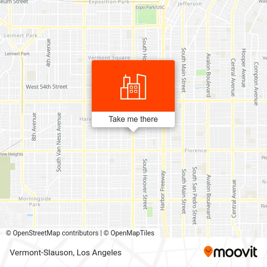 Vermont-Slauson map