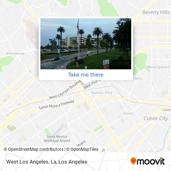West Los Angeles, La map