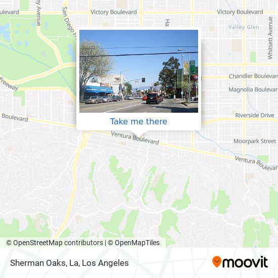 Mapa de Sherman Oaks, La