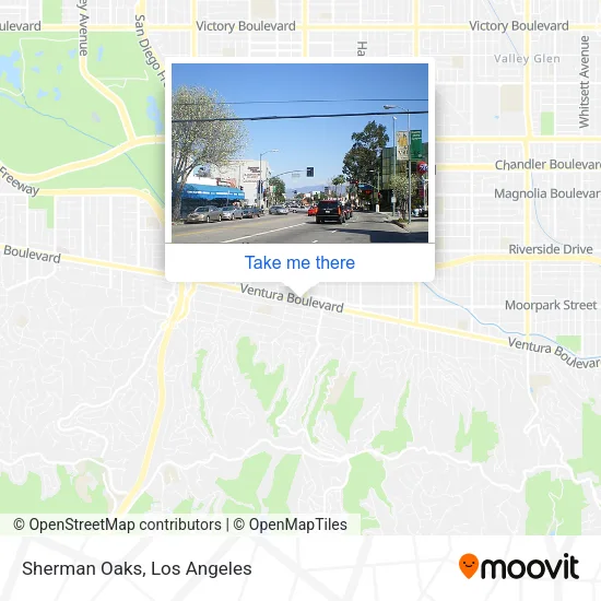 Sherman Oaks map