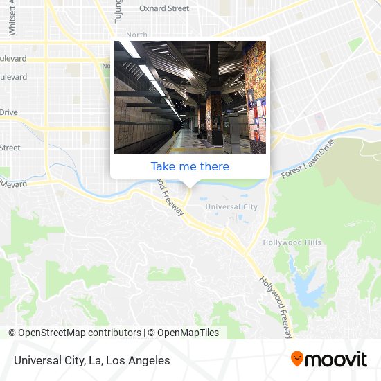 Universal City, La map