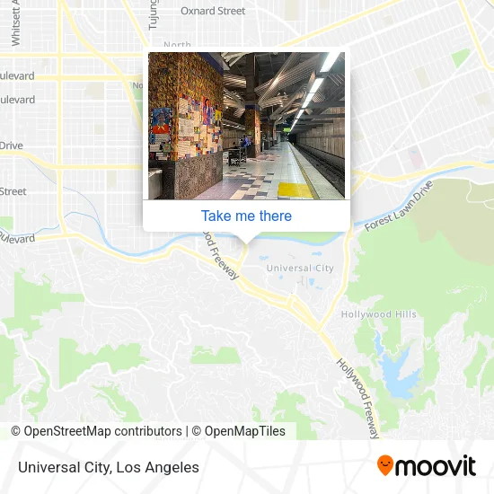 Universal City map