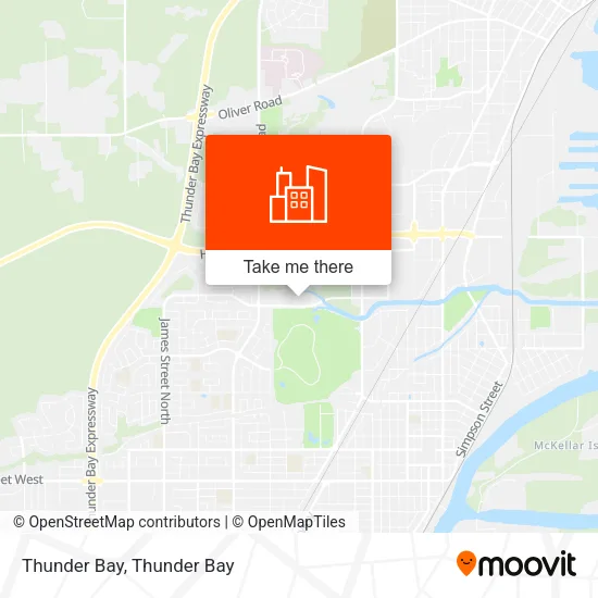 Thunder Bay map