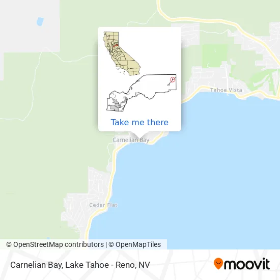 Carnelian Bay map