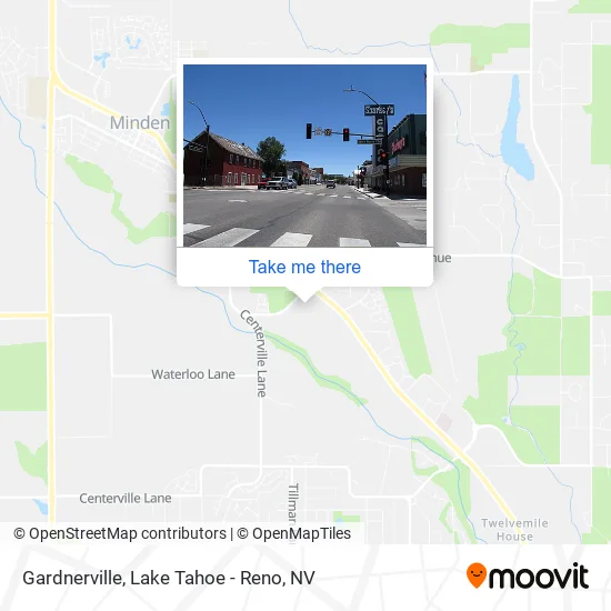 Gardnerville map