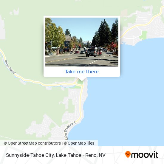 Sunnyside-Tahoe City map