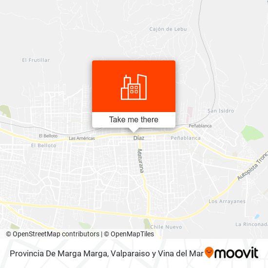 Provincia De Marga Marga map