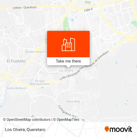 Los Olvera map