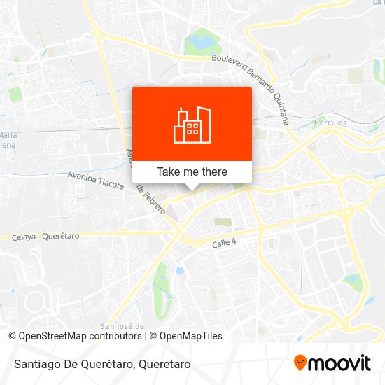 Santiago De Querétaro map