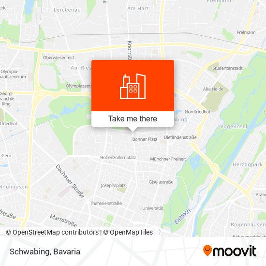 Schwabing map