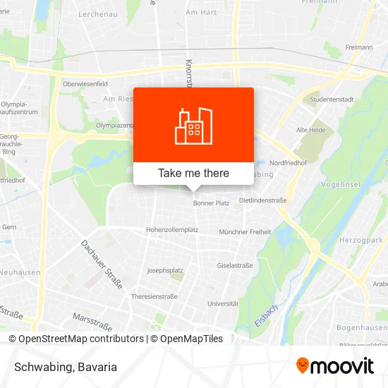 Карта Schwabing