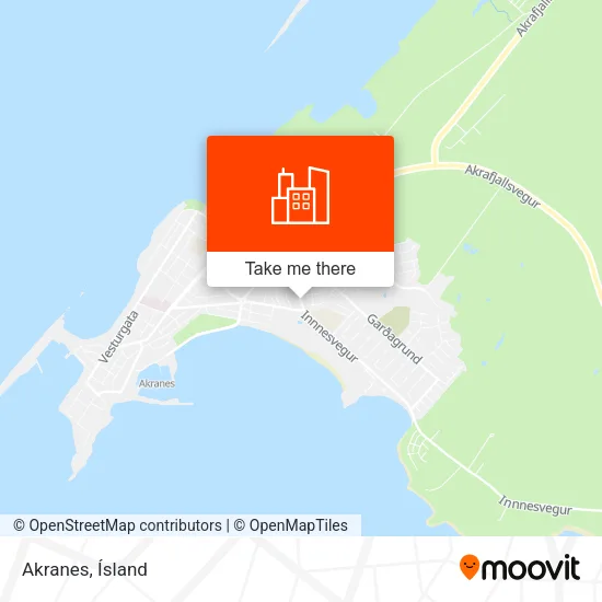 Akranes map
