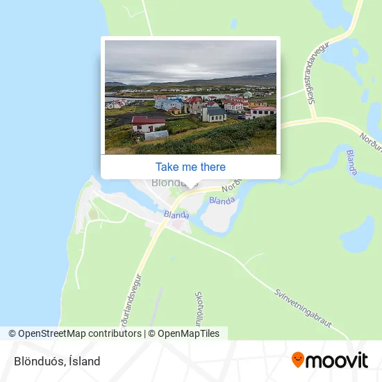Blönduós map