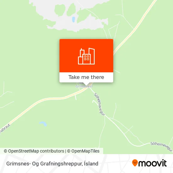 Grímsnes- Og Grafningshreppur map