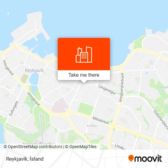 Reykjavík map