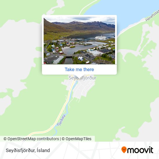 Mapa Seyðisfjörður