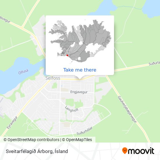 Mapa Sveitarfélagið Árborg