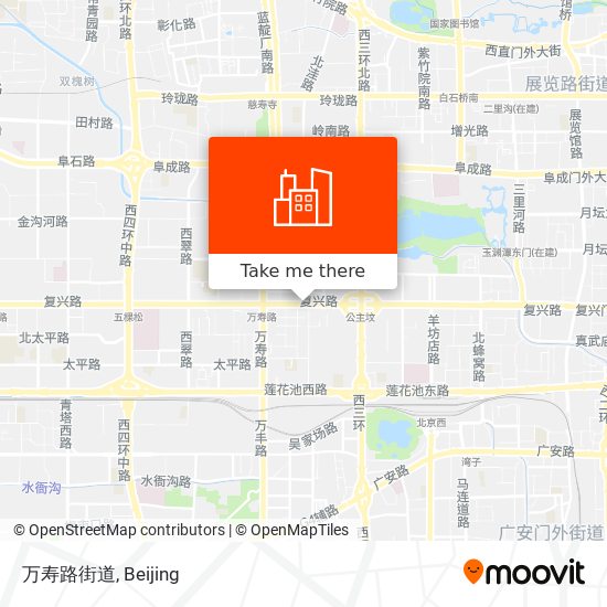 万寿路街道 map
