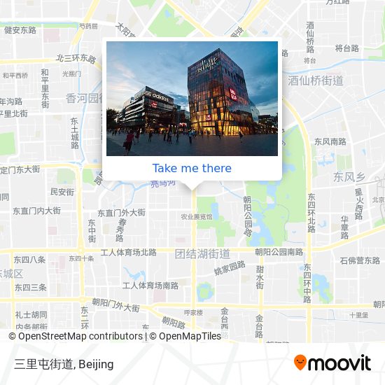 三里屯街道 map