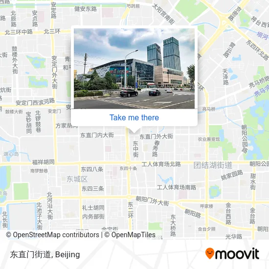 东直门街道 map