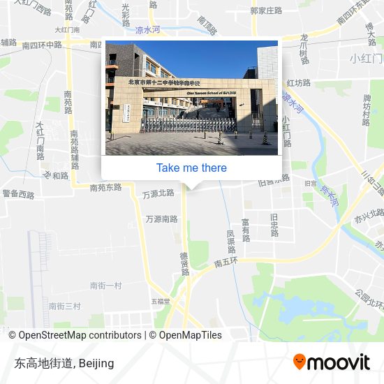 东高地街道 map