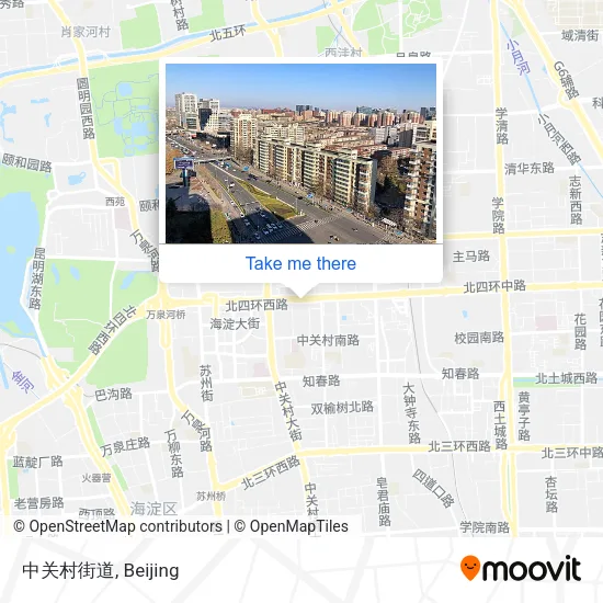 中关村街道 map