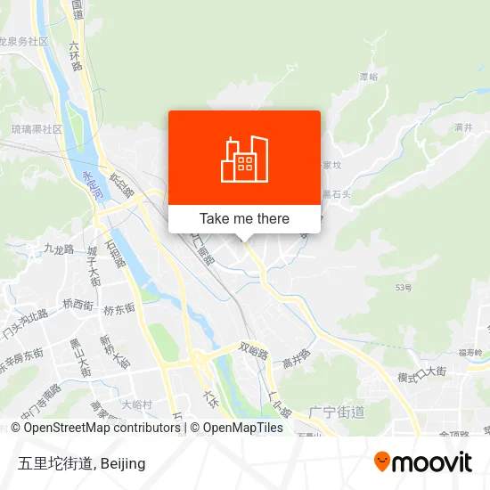 五里坨街道 map