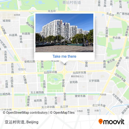 亚运村街道 map