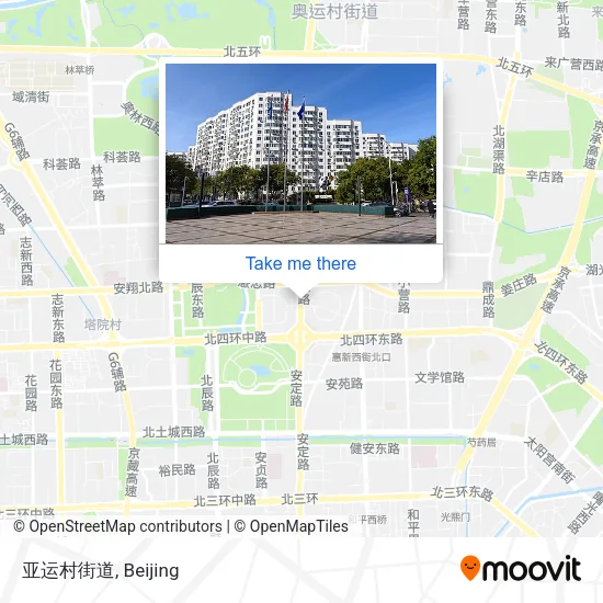 亚运村街道 map