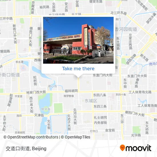 交道口街道 map