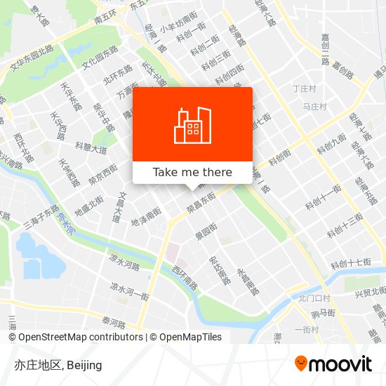 亦庄地区 map