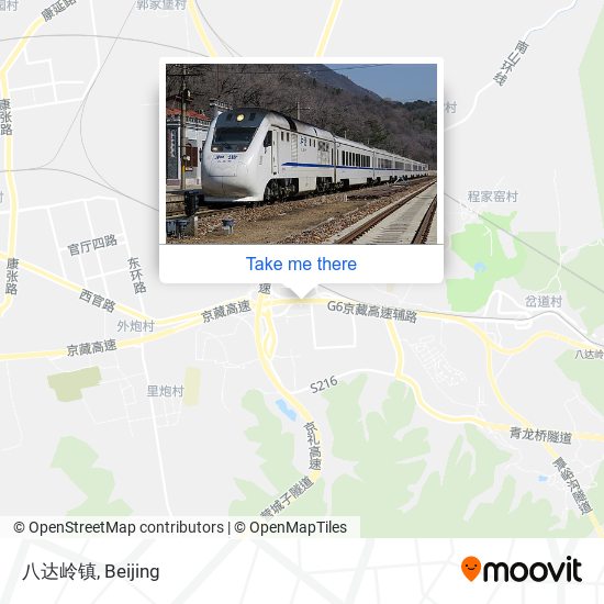 八达岭镇 map