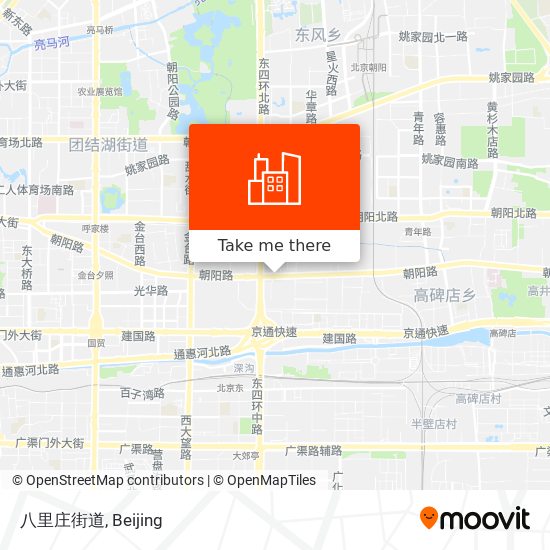八里庄街道 map