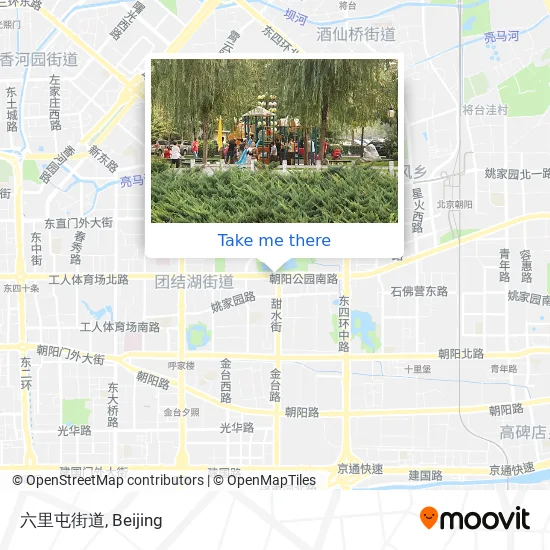 六里屯街道 map