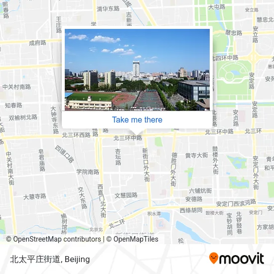 北太平庄街道 map
