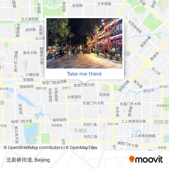 北新桥街道 map