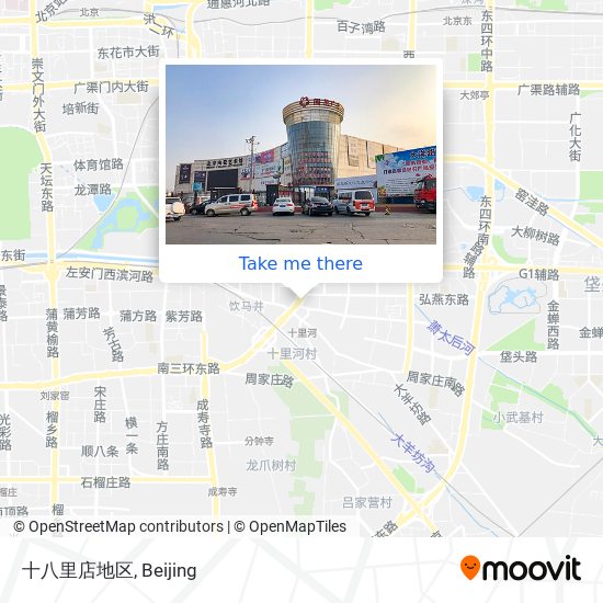 十八里店地区 map