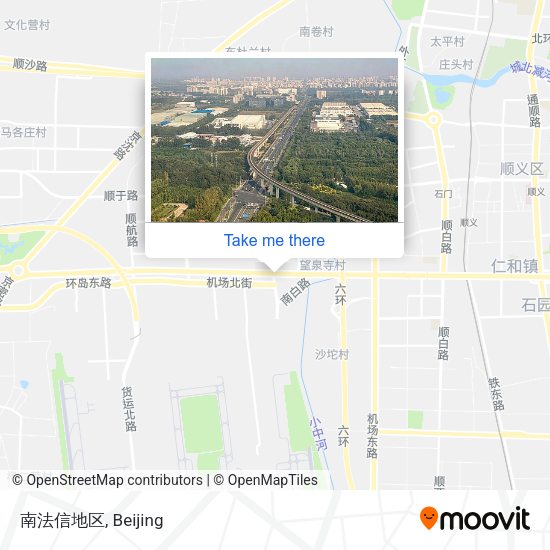 南法信地区 map