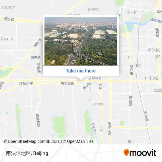 南法信地区 map