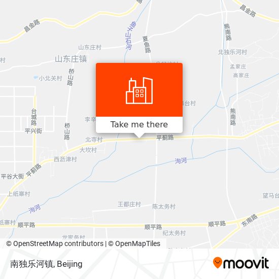 南独乐河镇 map