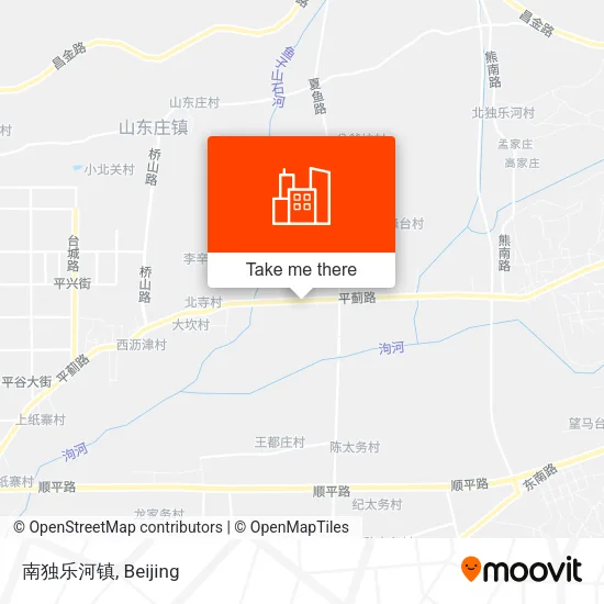 南独乐河镇 map