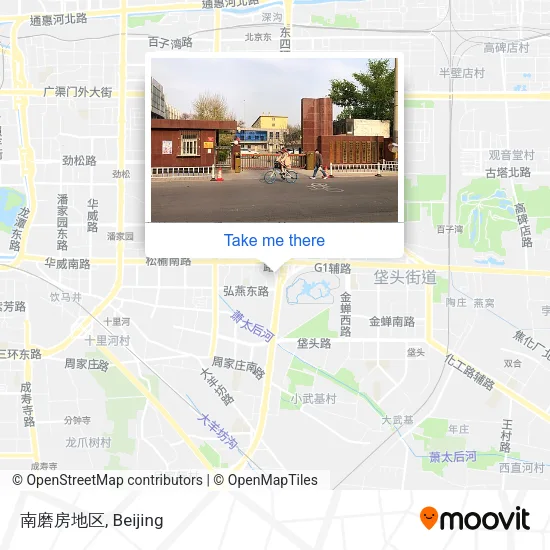 南磨房地区 map