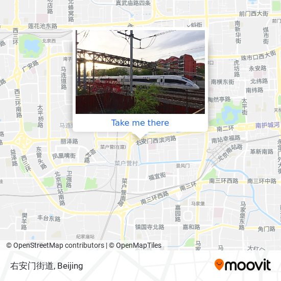 右安门街道 map