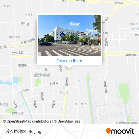 后沙峪地区 map