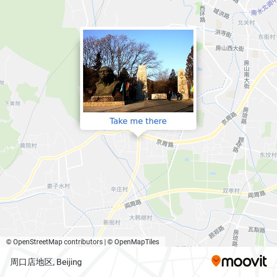 周口店地区 map