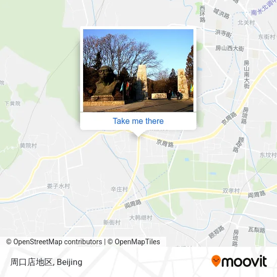 周口店地区 map