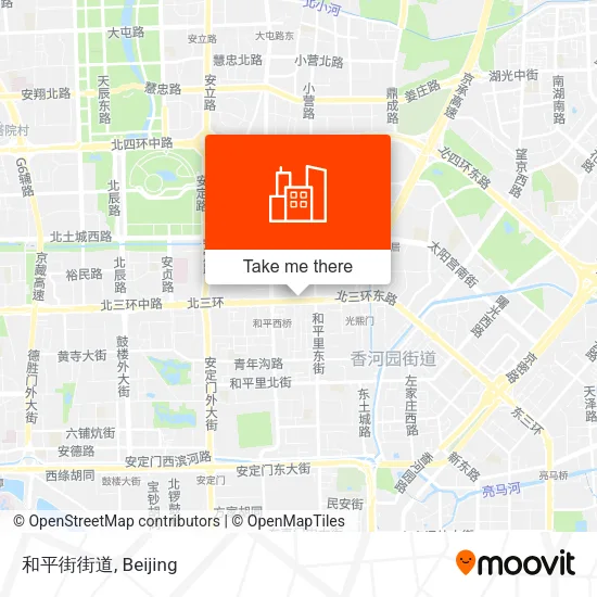 和平街街道 map