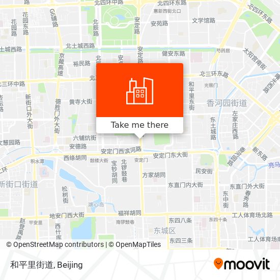 和平里街道 map