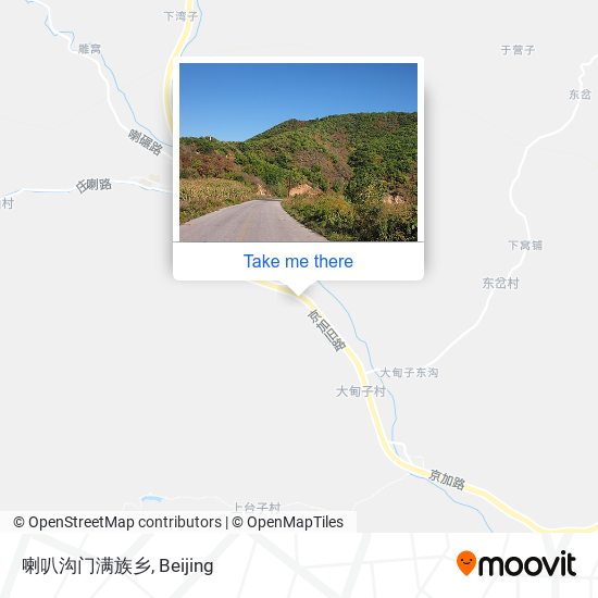 喇叭沟门满族乡 map