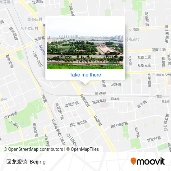 回龙观镇 map